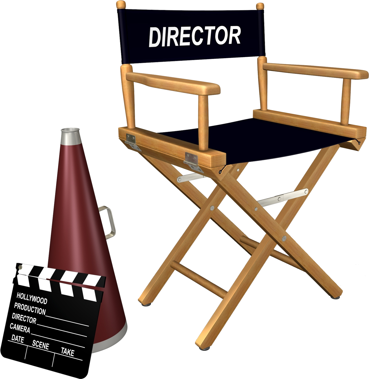 Chair Clipart Hollywood (1569x1600), Png Download