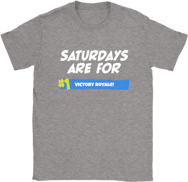 Saturdays Are For Victory Fortnite Battle Royale Shirts-potatotee - Active Shirt (900x900), Png Download