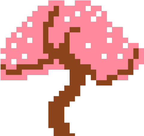 Cherry Blossom Clipart Pixel Art - Video Game Pixel Art Easy (640x480), Png Download