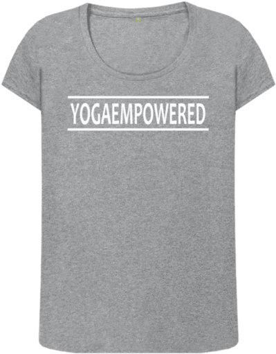 Original Yoga Empowered Yoga T-shirt - Active Shirt (620x653), Png Download