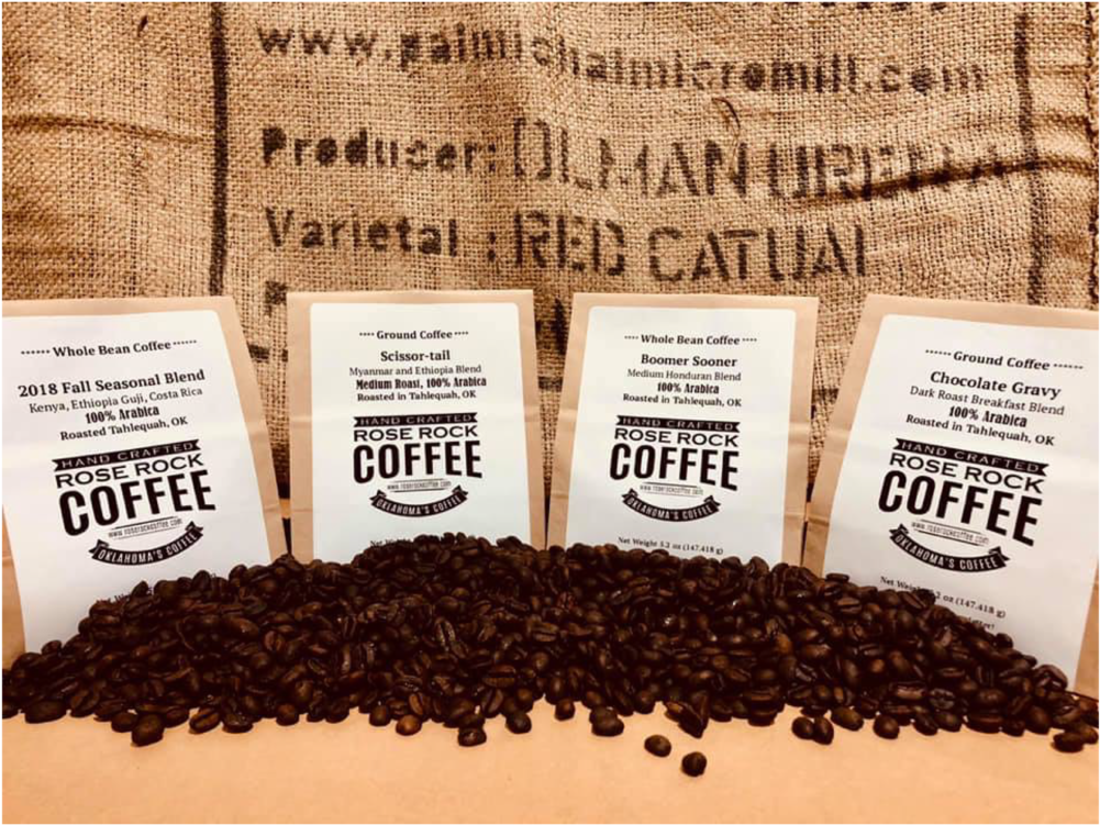 Rose Rock Coffee 4 Sample Size Bags - Java Coffee (1000x1000), Png Download
