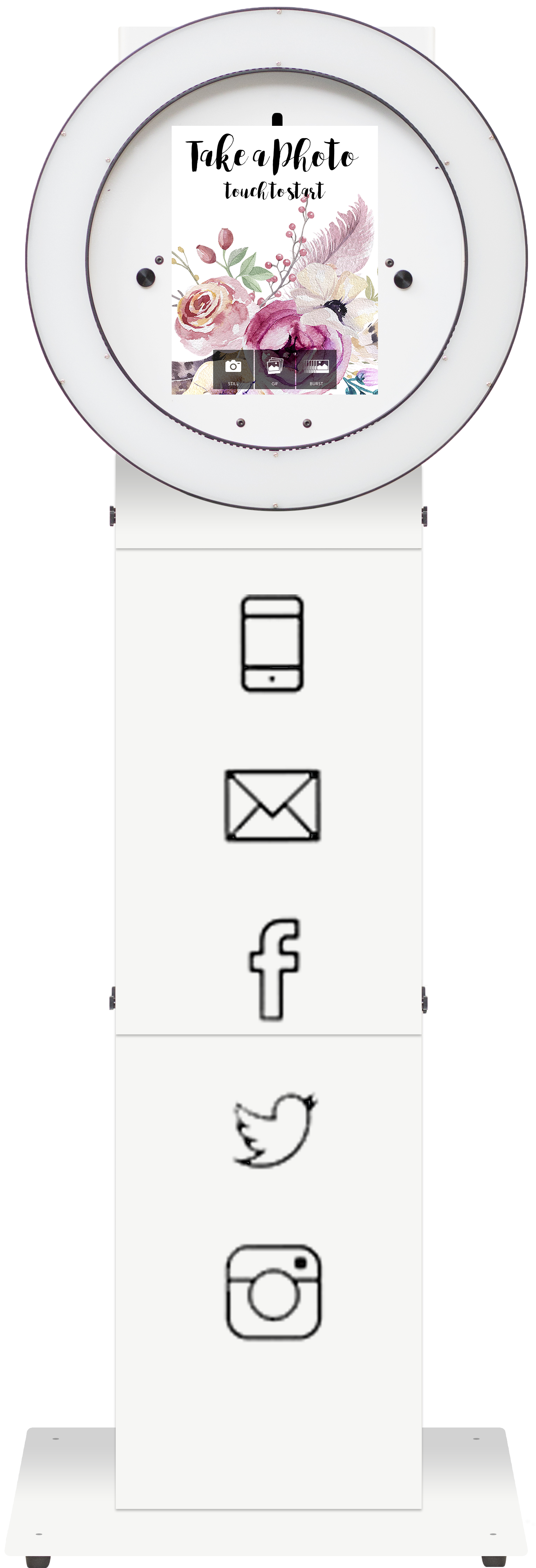 Social Booth White - Clock (3840x5760), Png Download