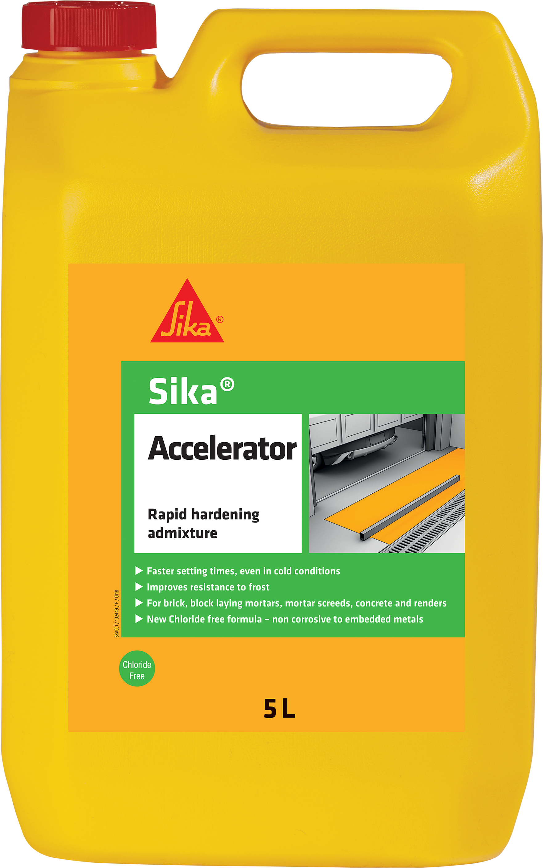 Sika Accelerator - Accelerator Admixture For Concrete (1900x2924), Png Download