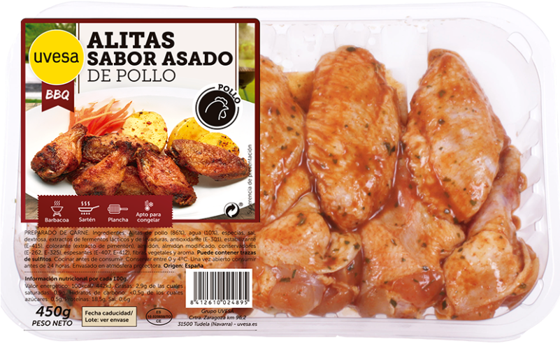 Roasted Chicken Wingettes - Bánh (800x800), Png Download