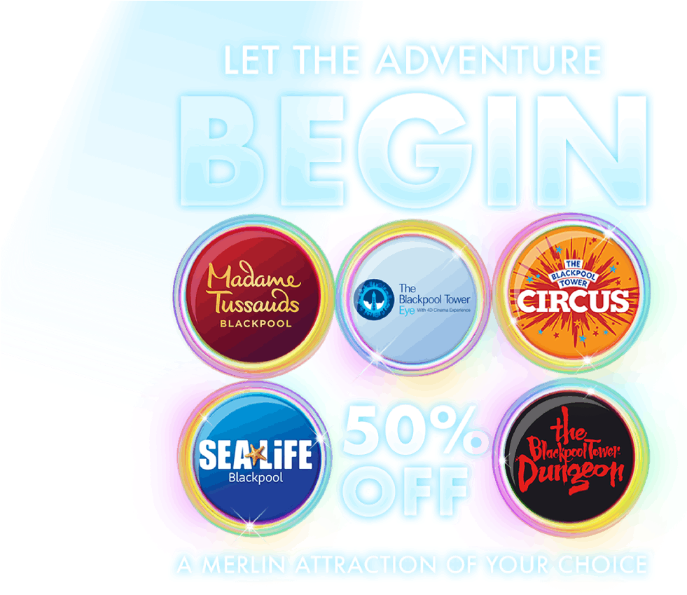 Get 50% Off Merlin Blackpool Attractions - Circle (980x858), Png Download