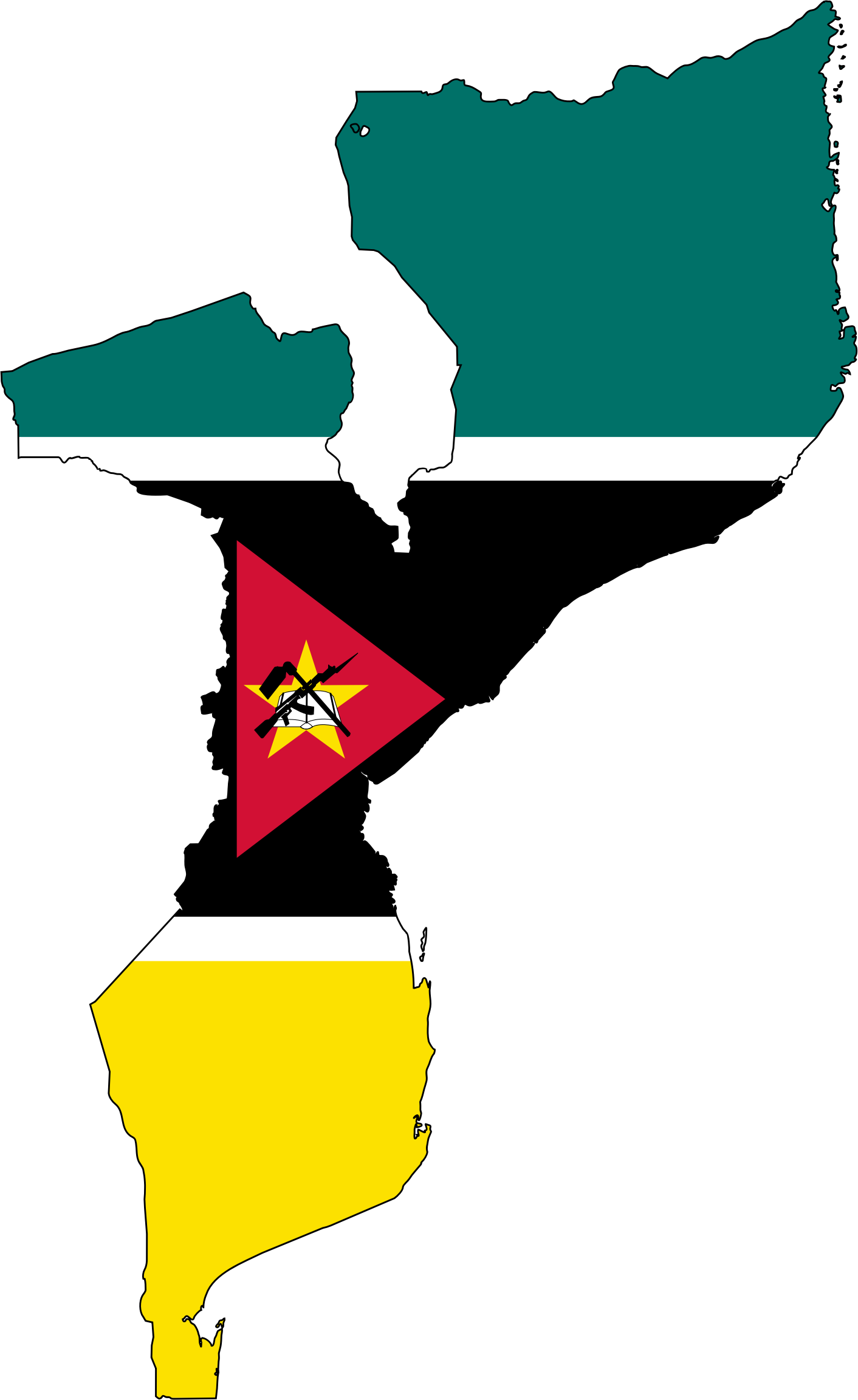 This Free Icons Png Design Of Mozambique Flag Map With - Mozambique Flag And Map (1412x2304), Png Download