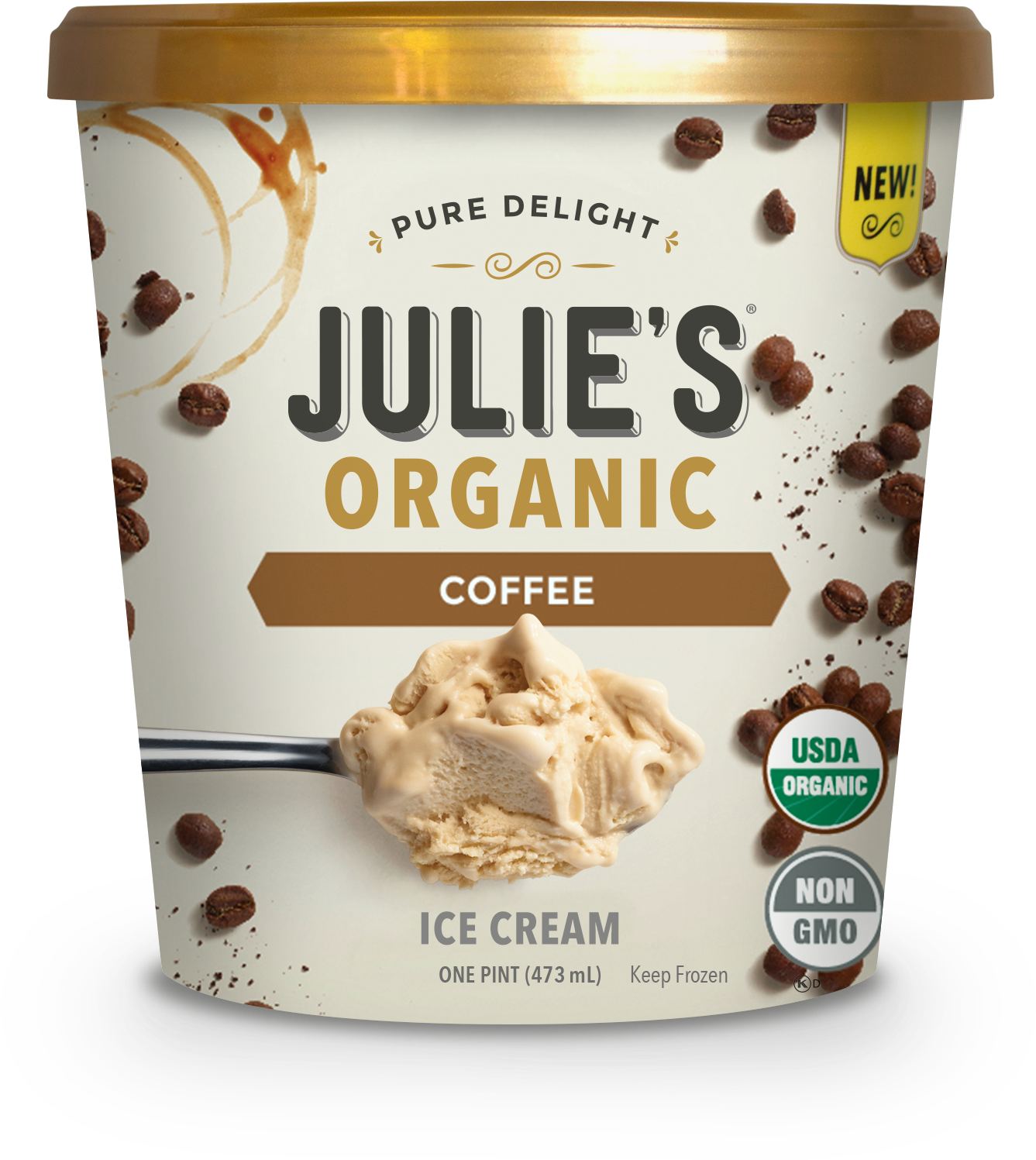 Julie's Ice Cream Cookies And Cream (1587x1613), Png Download