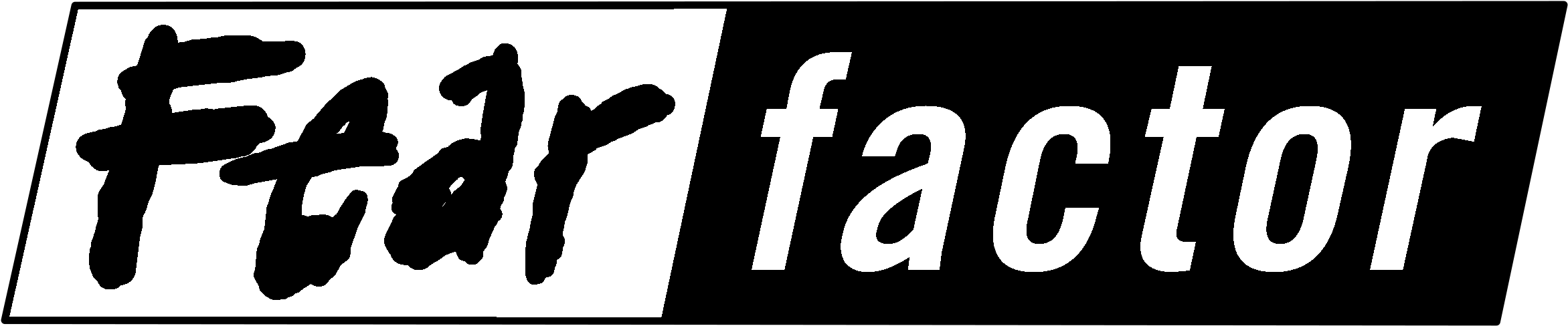 Fear Factor Logo Black And White - Fear Factor Black And White (2400x2400), Png Download