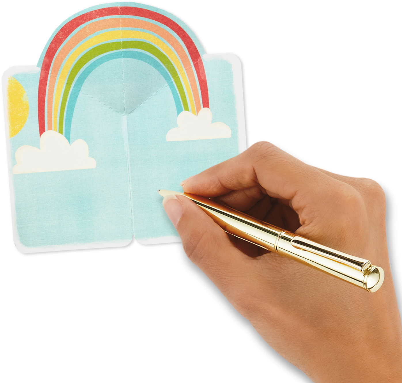 25" Mini Rainbow Pop Up Blank - Greeting Card (1470x1470), Png Download