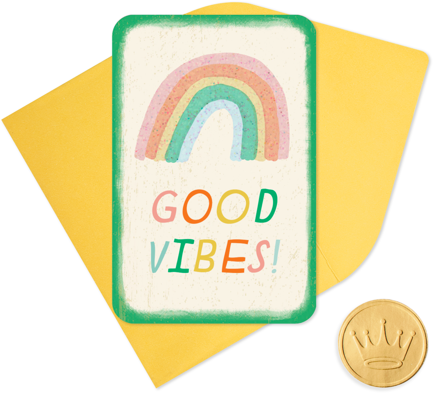 25" Mini Good Vibes Rainbow Encouragement - Circle (1470x1470), Png Download