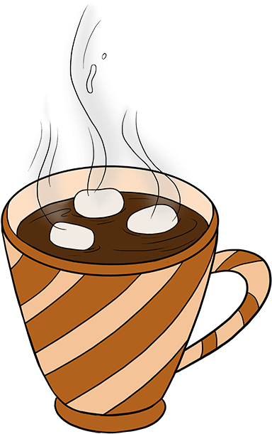 How To Draw Hot Chocolate - Easy Hot Chocolate Drawing (680x678), Png Download