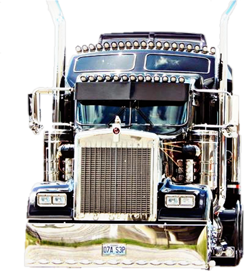 #trailer #trailero #kenworth #negro #mamalon #truck - Trailer Truck (1024x979), Png Download