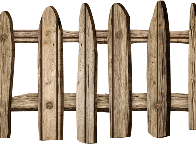 Ranch Clipart Old Fence - Old Wood Fence Png (640x480), Png Download