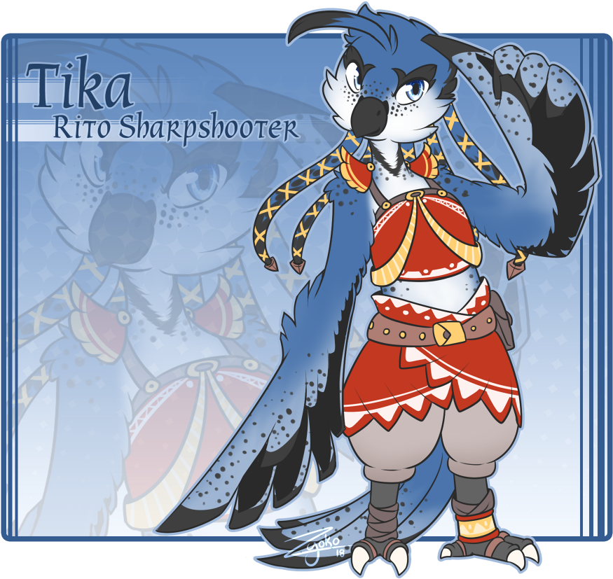 My Rito Sharpshooter, Tika - Cartoon (950x900), Png Download