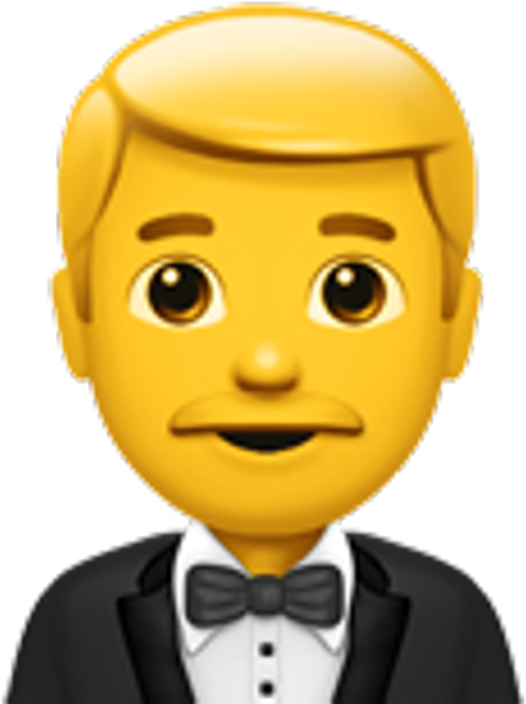 •man In Tuxedo Emoji 🤵 - Man Tipping Hand Emoji (1024x1024), Png Download
