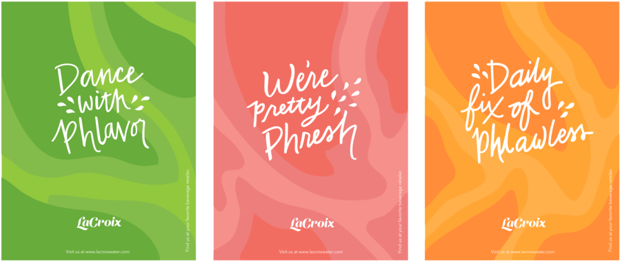 La Croix Logo Ads All Together 06 (1000x462), Png Download