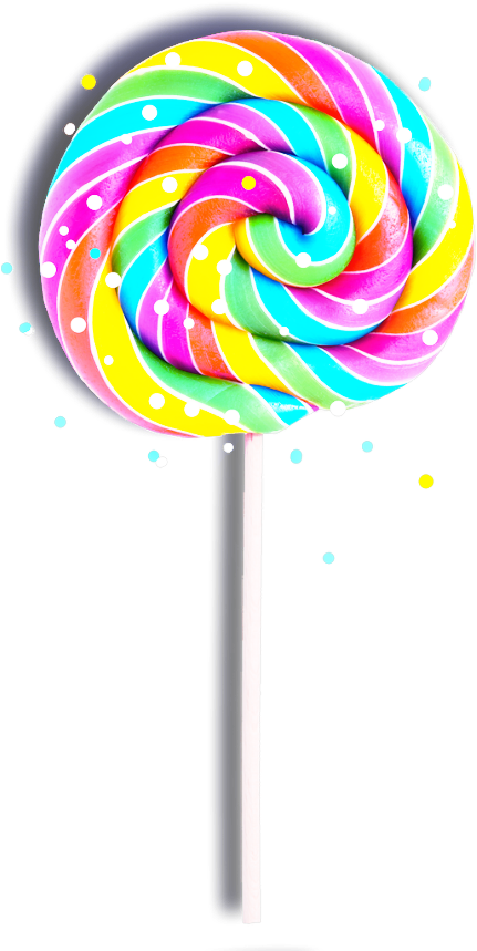 Lollipop Clipart Paletas - Transparent Rainbow Lollipop (1024x1024), Png Download