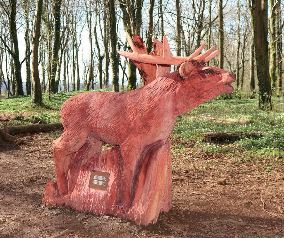 New Woodland Sculptures Unveiled - Sculpture Trail At Fforest Fawr (940x788), Png Download