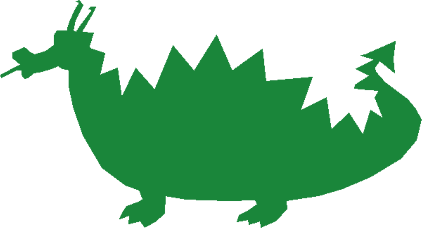 Komodo Dragon Legendary Creature Line Art Cartoon (1385x750), Png Download