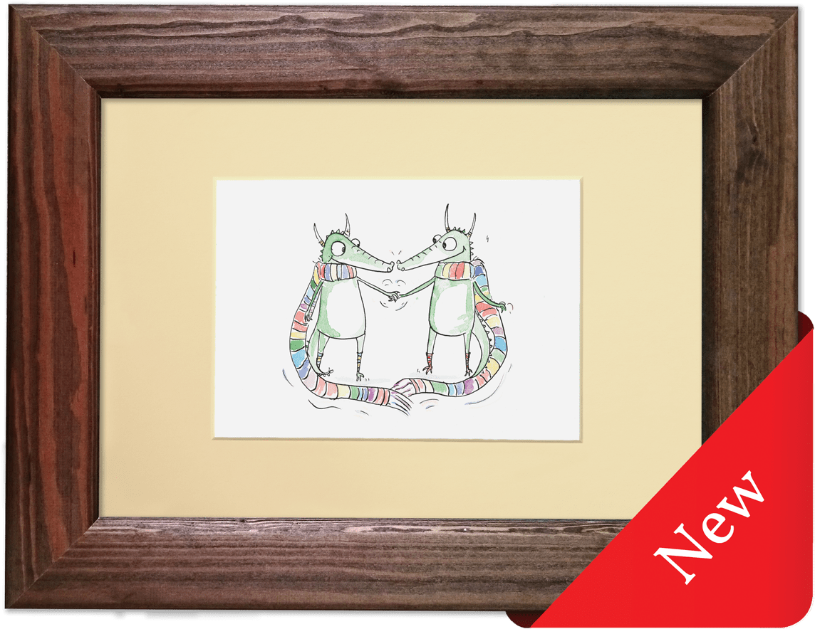 Rainbow Dragons Frame New - Picture Frame (1200x1200), Png Download