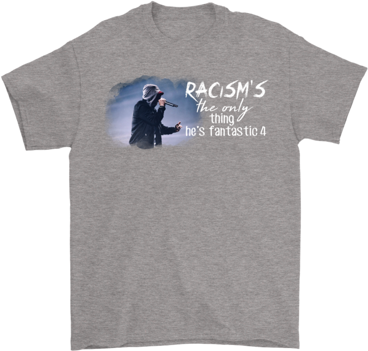 Racism's The Only Thing He's Fantastic 4 Eminem Shirts-potatotee - Dallas Cowboys Grinch (900x900), Png Download