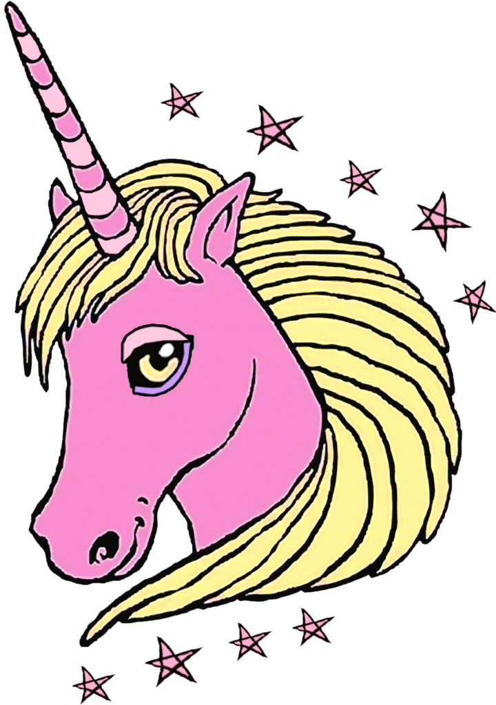 Unicorn Drawing Pink (720x1024), Png Download