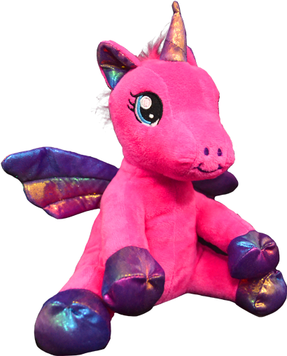 Baby Nova Pink Winged Unicorn - Stuffed Toy (520x600), Png Download