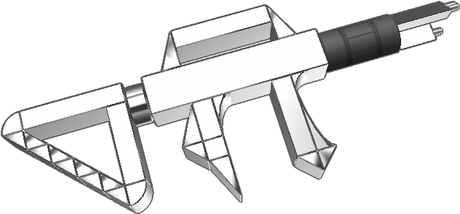 From Fortnite Gold - Assault Rifle (768x768), Png Download