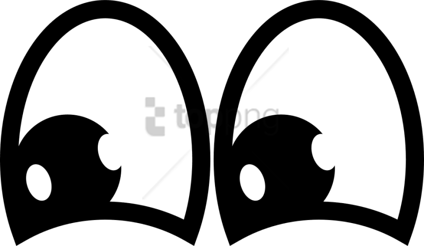 Free Png Transparent Cartoon Eyes Png Image With Transparent - Cartoon Happy Eyes Png (850x493), Png Download