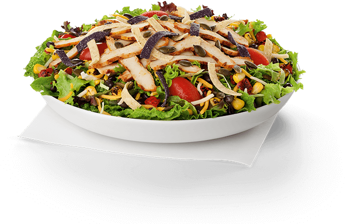 Spicy Southwest Salad - Caesar Salad (800x800), Png Download