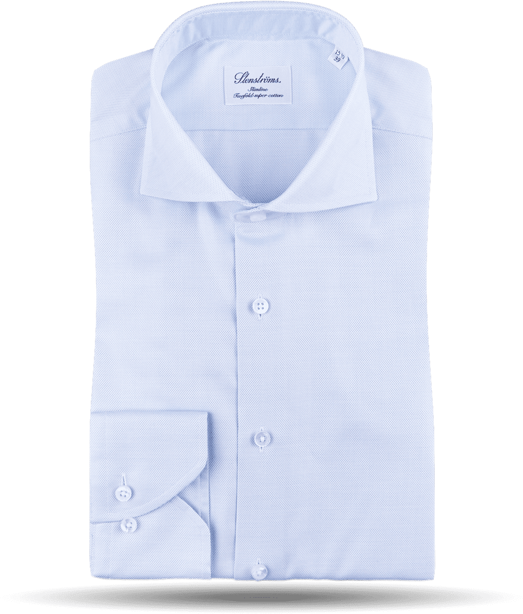 Stenströms Light Blue Micro Honeycomb Slimline Shirt (1440x1440), Png Download