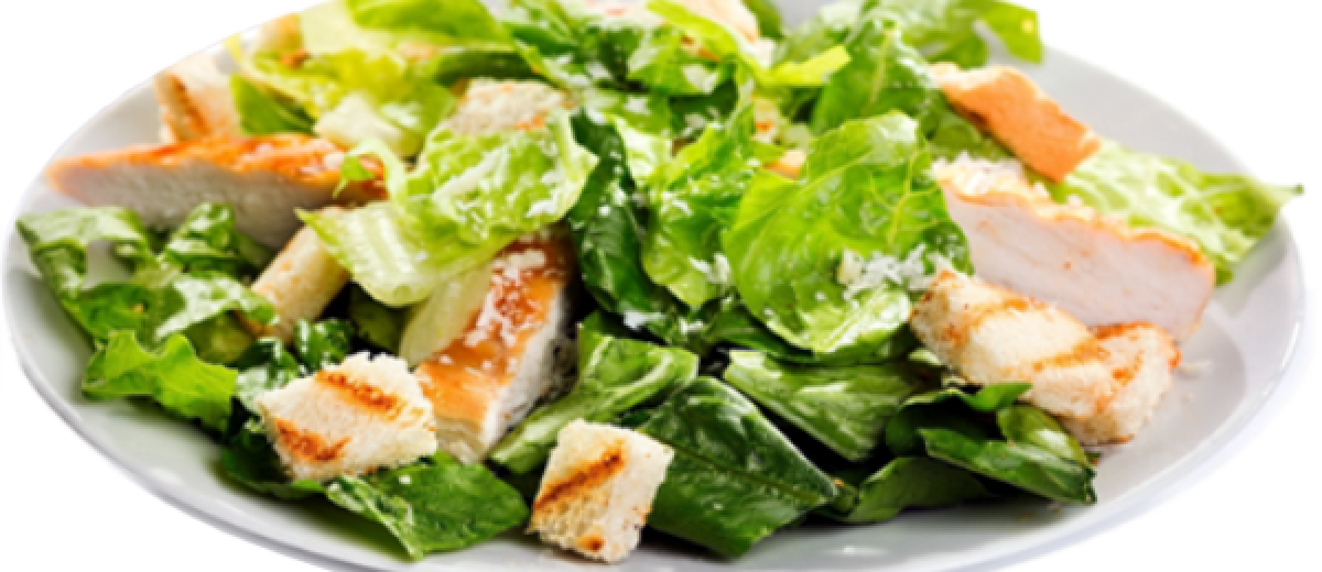 Caesar Salad Png (1200x520), Png Download