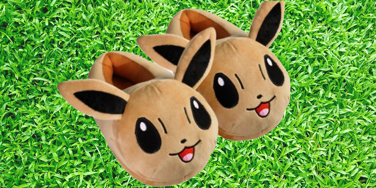 Evolve Into Your Cutest Self With These Eevee Slippers (1200x600), Png Download
