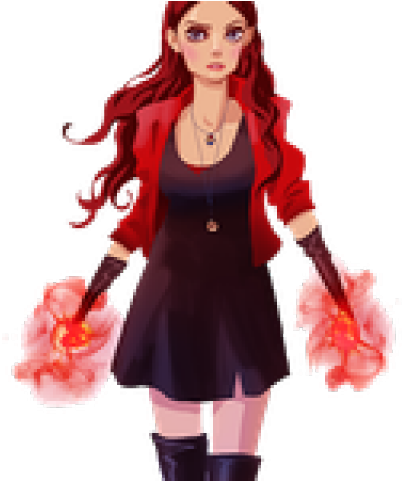 Scarlet Witch Clipart - Civil War Scarlet Witch Drawing (640x480), Png Download