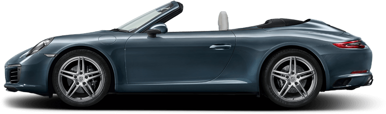 2017 Porsche 911 Carrera Cabriolet Dark Exterior - Porsche 911 (1000x500), Png Download