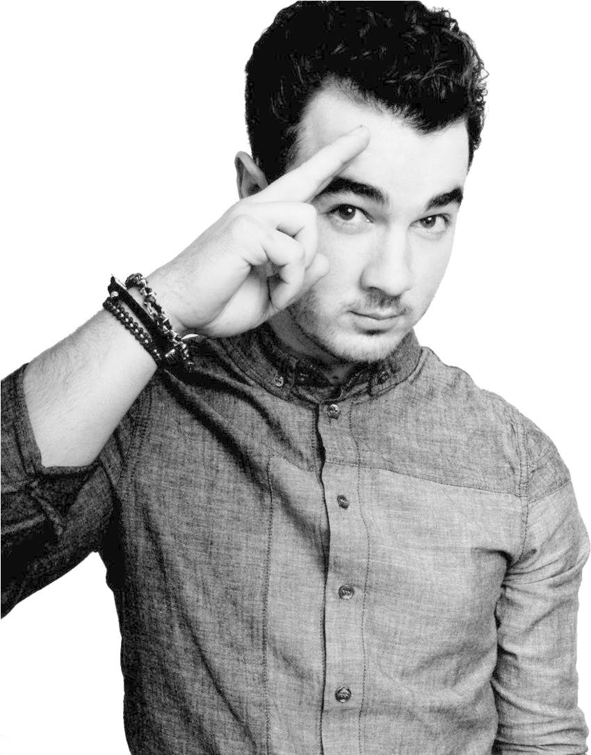 Kevin Jonas Hot - Kevin Jonas Black And White (900x1084), Png Download