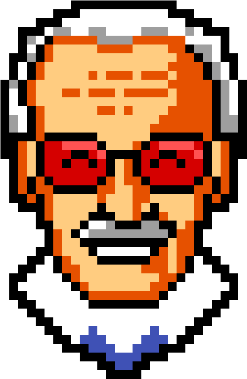 Stan Lee - Stan Lee Pixel Art (1152x1152), Png Download