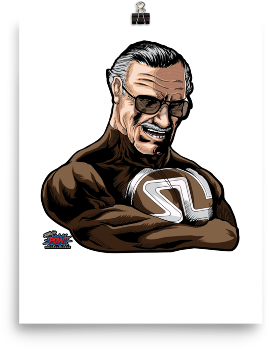 Super Stan Lee Poster - Stan Lee Player (1000x1000), Png Download