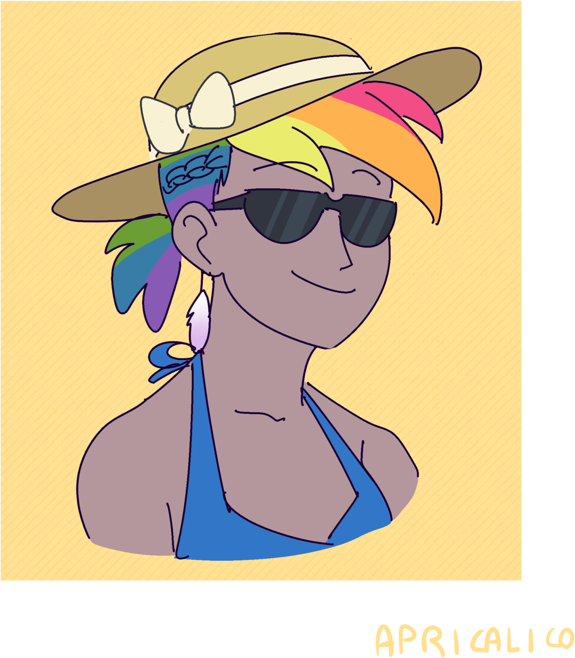 “who Has Cool Shades And Looks Good In The Sun This - Cartoon (1280x1480), Png Download