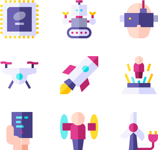 Futuristic Technology (600x564), Png Download