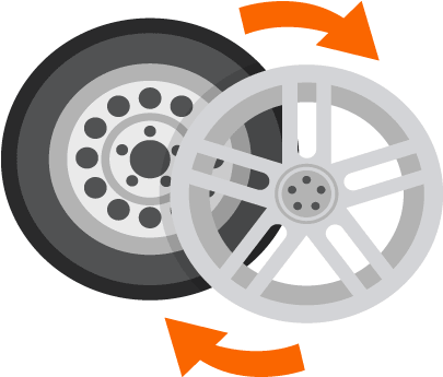Car Tires Rotation - Illustration (640x480), Png Download