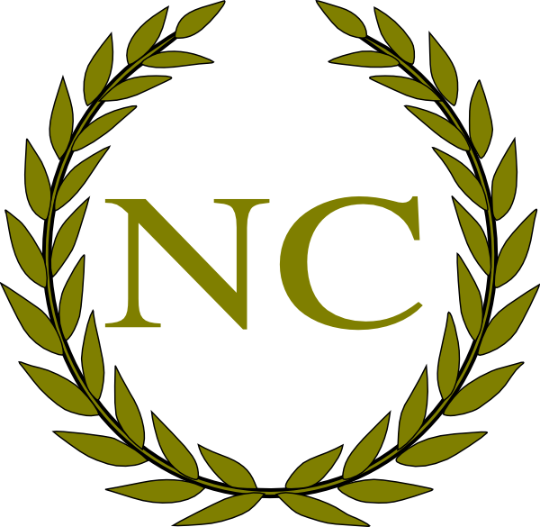 Jpg Royalty Free Stock Monogram Clip Art At Clker Com - Circle Vector Leaf Logo (600x585), Png Download