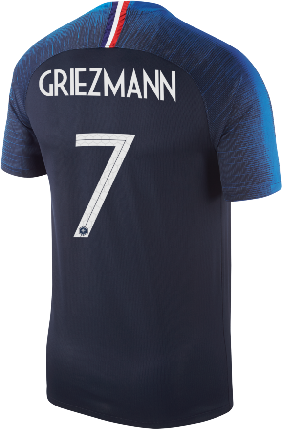 Francia 1 2018 Fff Stadium Home Hombre Tras Griezmann - Maillot Equipe De France Griezmann (1024x1024), Png Download