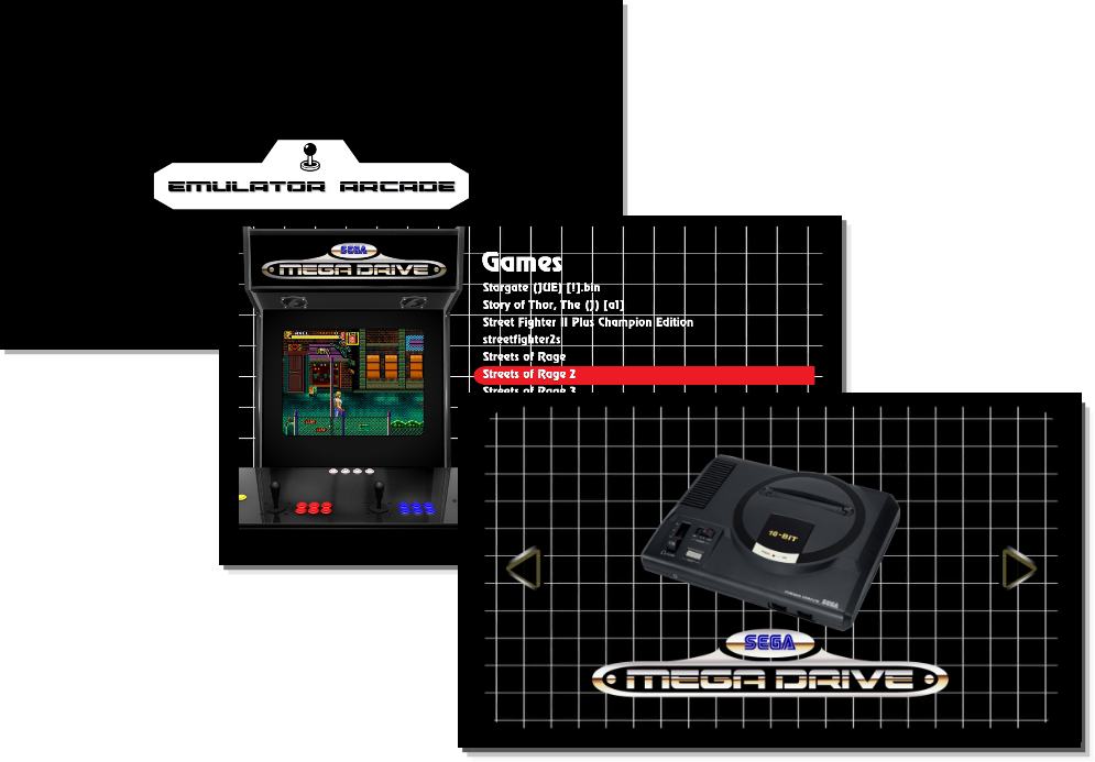 Emulator Arcade 2 (with Retro Border) See Revisions - Gadget (995x693), Png Download
