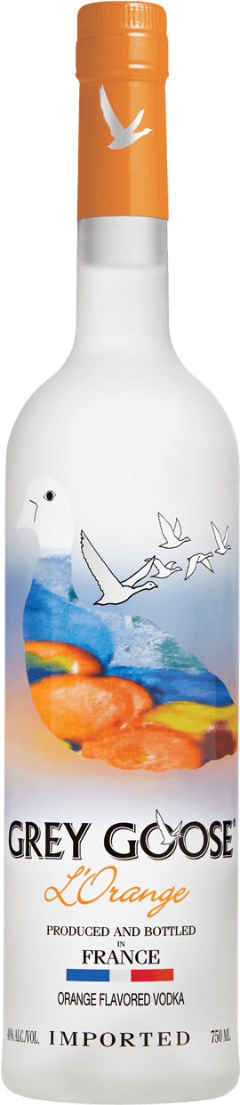 Grey Goose Vodka - Grey Goose L Orange Vodka (350x1280), Png Download