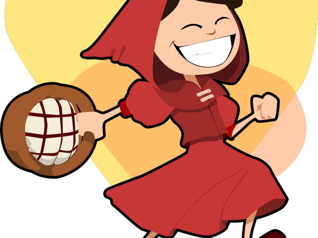 Fairy Tail Clipart Happy Form - Little Red Riding Hood Png (640x480), Png Download