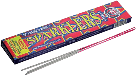8 Inch Bamboo Gold Sparklers- - Art Paint (660x800), Png Download
