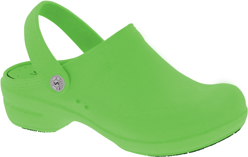 Sanita Stride Lime Green Eva Open Back Clog - Slip-on Shoe (864x864), Png Download