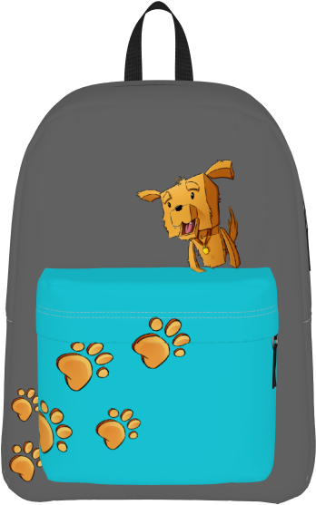 Thinknoodles 'noodle On' Backpack - Cartoon (590x590), Png Download