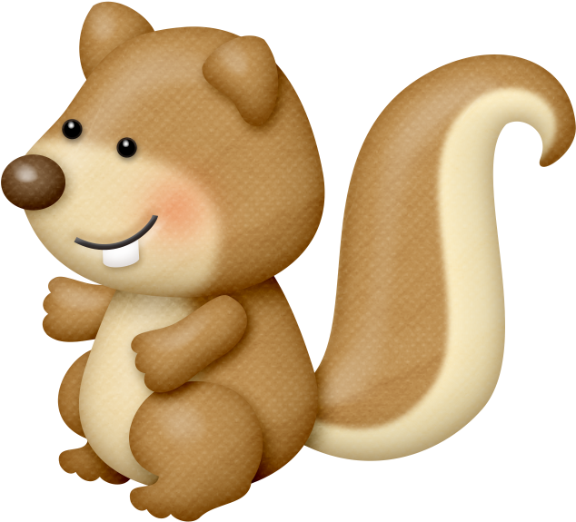 Фотки Forest Animals, Skunks, Baby Quilts, Beavers, - Cartoon (649x588), Png Download